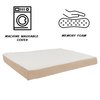 Pet Adobe Pet Adobe Memory Orthopedic Foam Dog Bed- Sherpa Top and Removable Cover- 36x27x4, Tan 536719BXJ